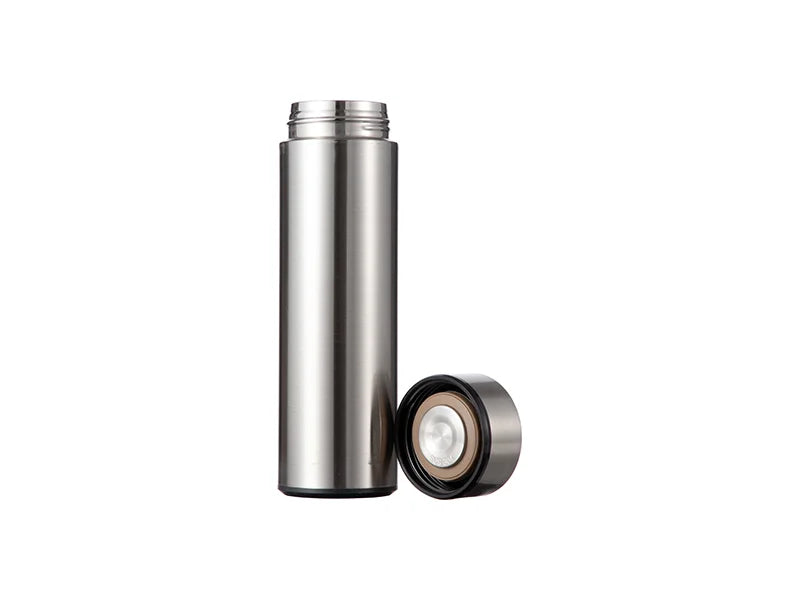 16oz/450ml Sublimation Smart Stainless Steel Flask (Silver)