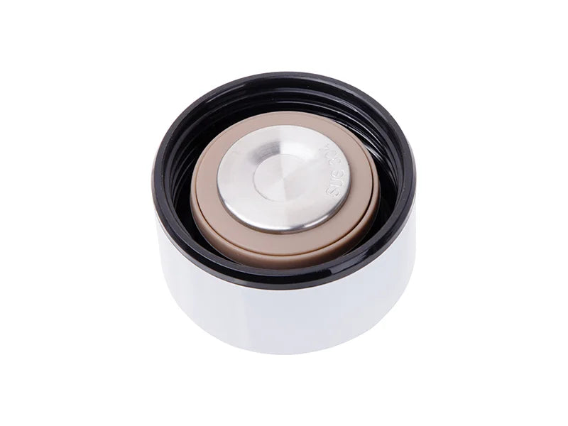 16oz/450ml Sublimation Smart Stainless Steel Flask w/ Temperature Display (White)