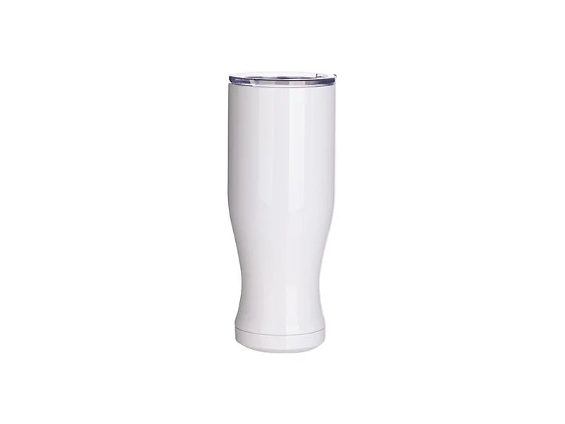 25oz/750ml Sublimation Stainless Steel Pilsner Style Tumbler (White)
