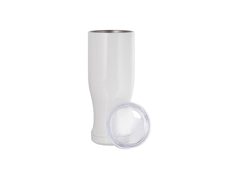 20oz/600ml Sublimation Stainless Steel Pilsner Style Tumbler (White)