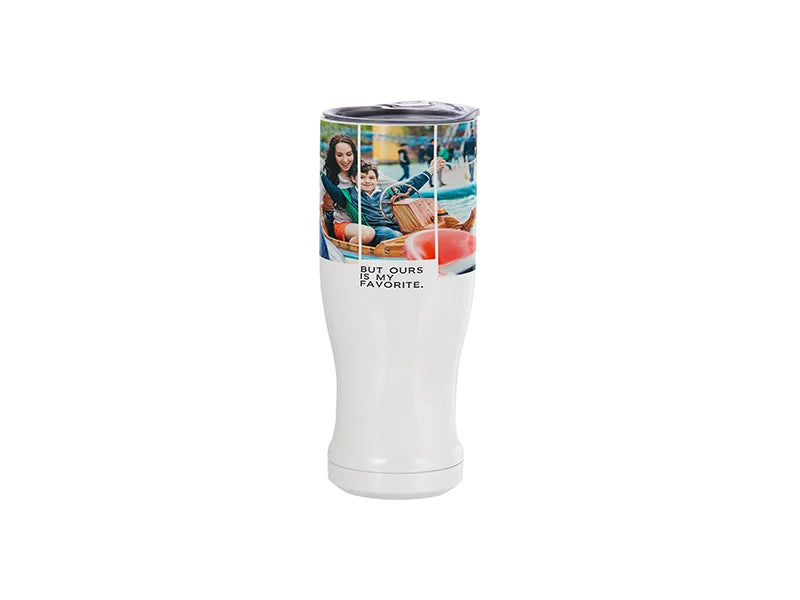 20oz/600ml Sublimation Stainless Steel Pilsner Style Tumbler (White)