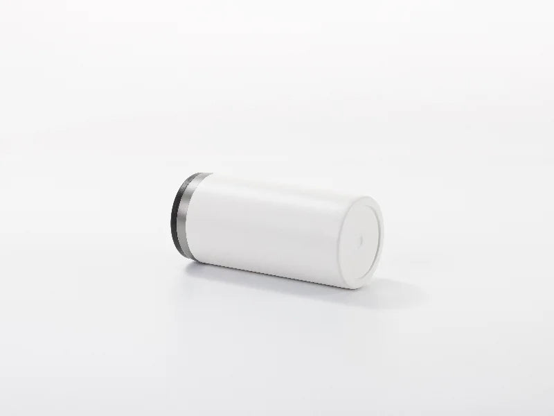 Sublimation Blanks 12oz/350ml Powder Coated Slim Stainless Steel Skinny Can Cooler (White, Matt Sub Coating)
