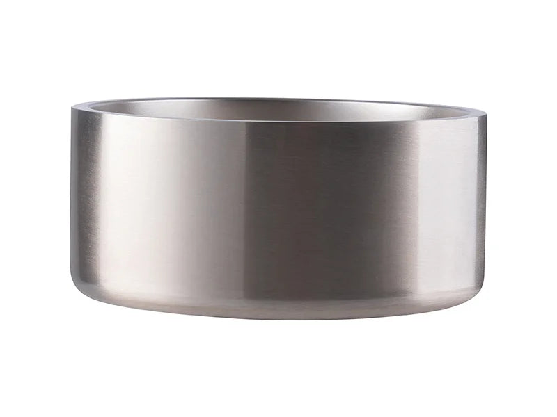 32oz/960ml Sublimation Blank Stainless Steel Dog Bowl (Silver)