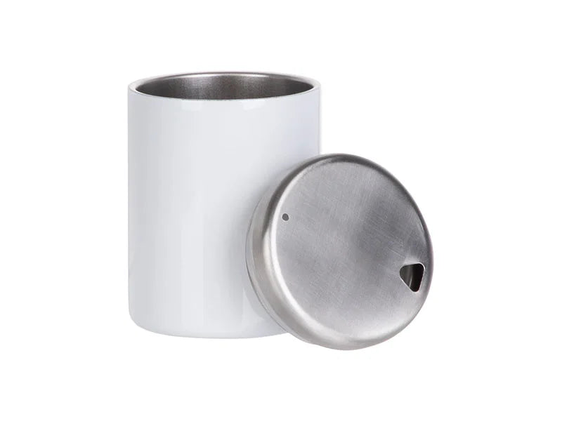 10oz/300ml Sublimation Stainless Steel Lowball Glass (White)