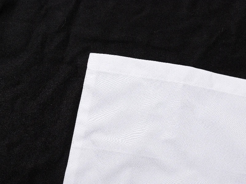 Sublimation Blanks Black Adult Apron w/ White Pocket (75*60cm)