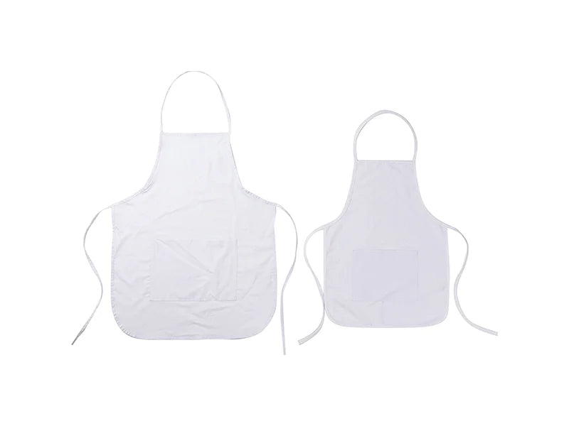 Sublimation Blanks White Child Apron w/ White Pocket (61*44cm)