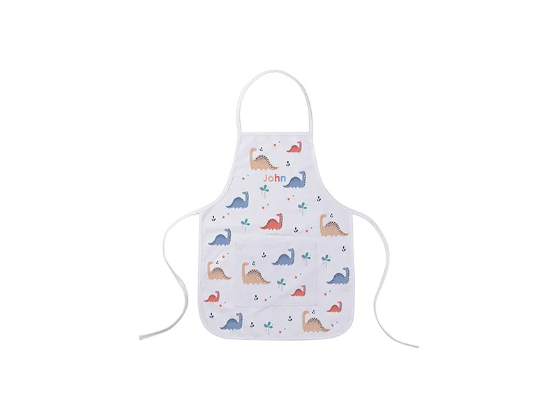 Sublimation Blanks White Child Apron w/ White Pocket (61*44cm)
