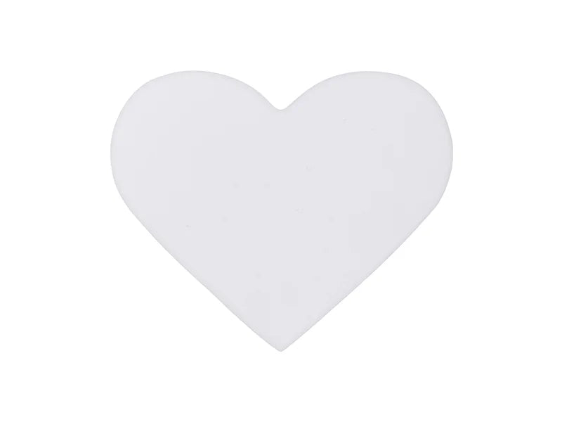 Sublimation 9*11cm Heart Ceramic Coaster w/ Cork (Frosted)