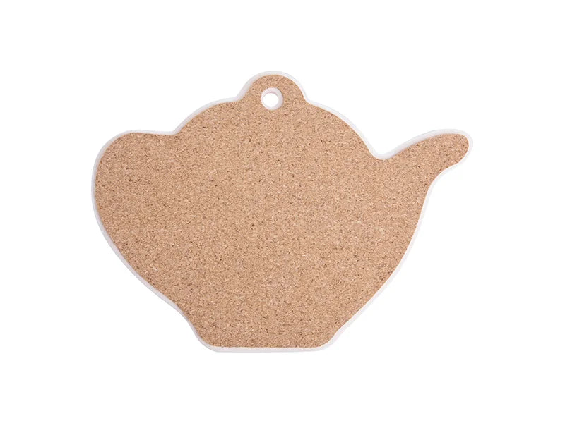 Sublimation Teapot Ceramic Coaster w/ Cork