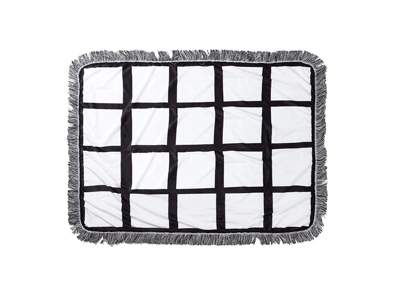 Sublimation 24 Panel Plush Throw Blanket (76*101cm/30inchx 40inch)