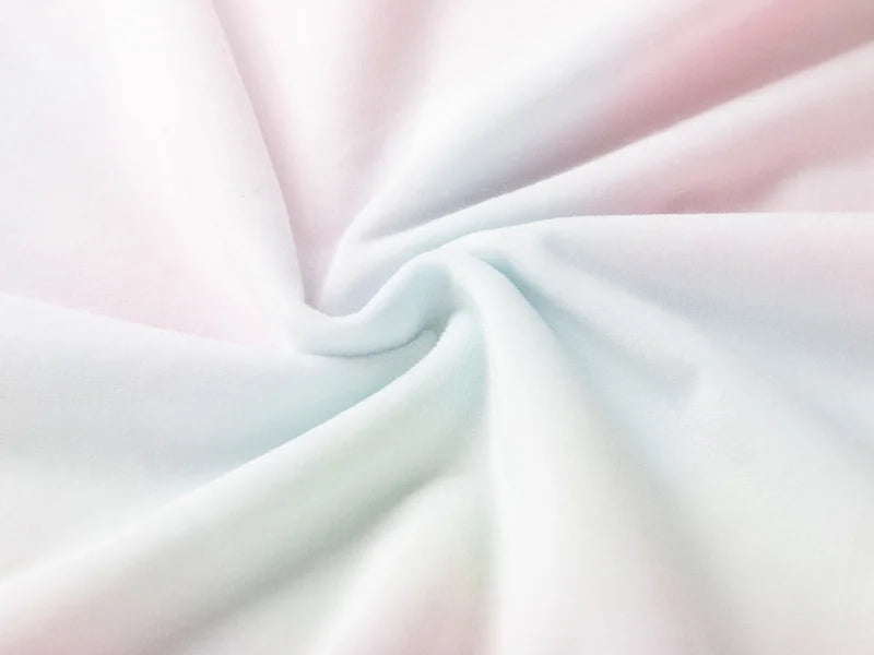 Two Tone Sublimation Blanks Pillow Cover(Tie Dyed PV Short Fleece with Microfiber,45*45cm)
