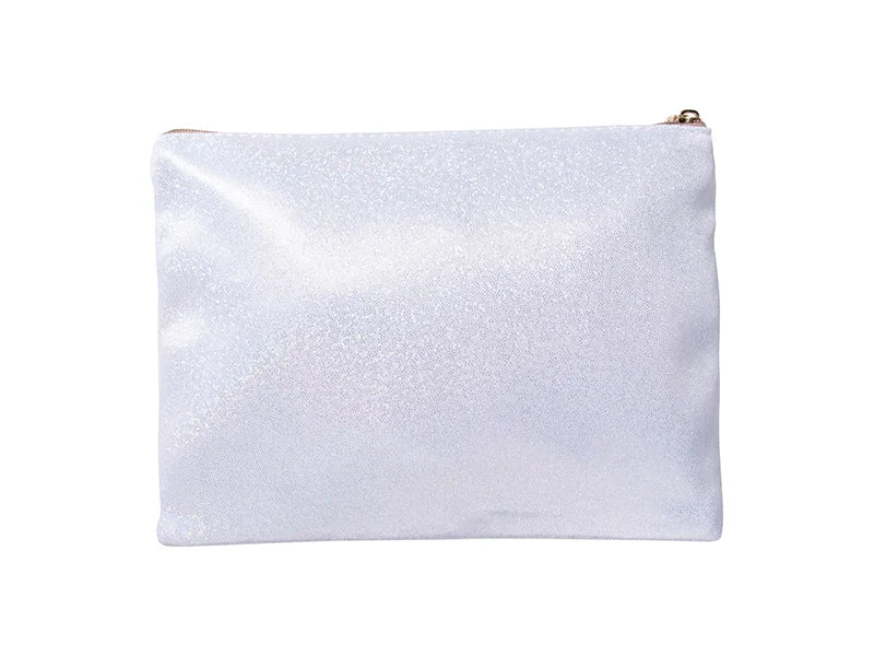 Sublimation White Glitter Pencil/Makeup Case(16.5*23cm)