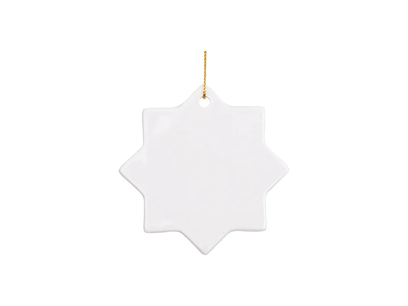 Sublimation 3inch Octagon Ceramic Ornament