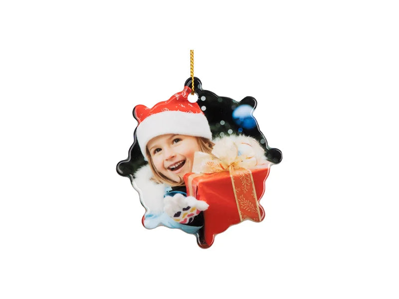 Sublimation 3inch Rudder-shape Ceramic Ornament