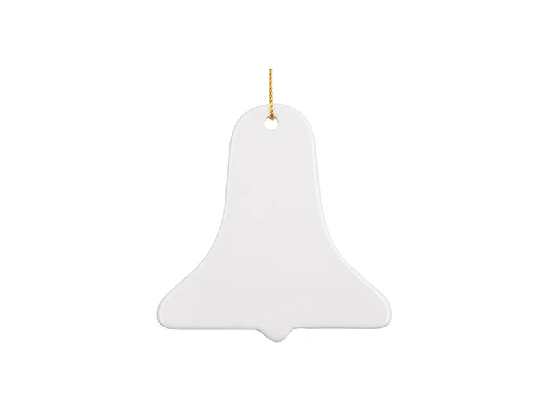 Sublimation 3inch Bell Ceramic Ornament
