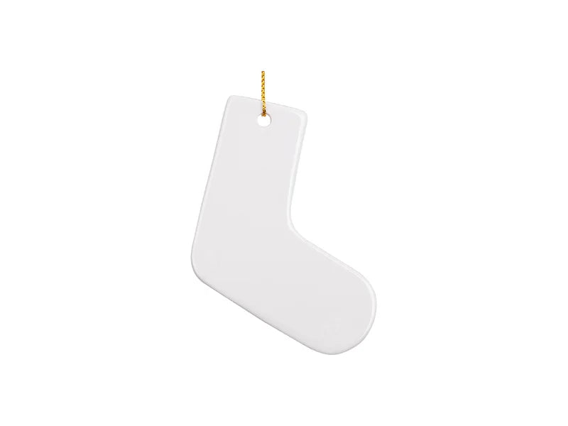 Sublimation 3inch Stocking Ceramic Ornament