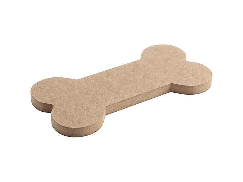 Sublimation Blanks Bone Shaped MDF Sign w/ Stripes (25.4*12.7*1.5cm)