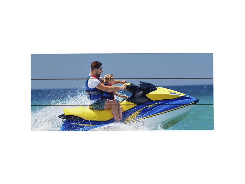 Sublimation Blanks Rectangular MDF Sign w/ Stripes (30*12.7*1.5cm)