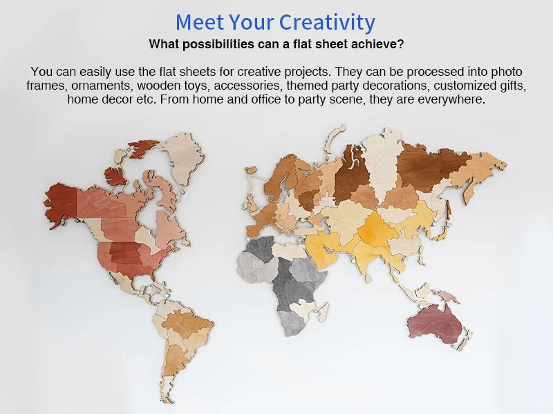 Sublimation Blanks Hardboard Sample 2PK(20*20*1.5cm, 7.9inch*7.9inch0.59inch)