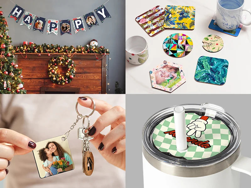 Premium Sublimation Blanks Hardboard Sheet 12inch x 12inch/30.5*30.5*0.3cm, Double-Sided