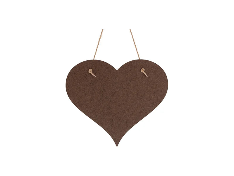 Sublimation Hardboard Door Hanger (Heart Shape,29.8*26.3*0.3cm)