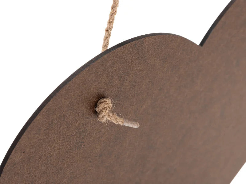 Sublimation Hardboard Door Hanger (Heart Shape,29.8*26.3*0.3cm)