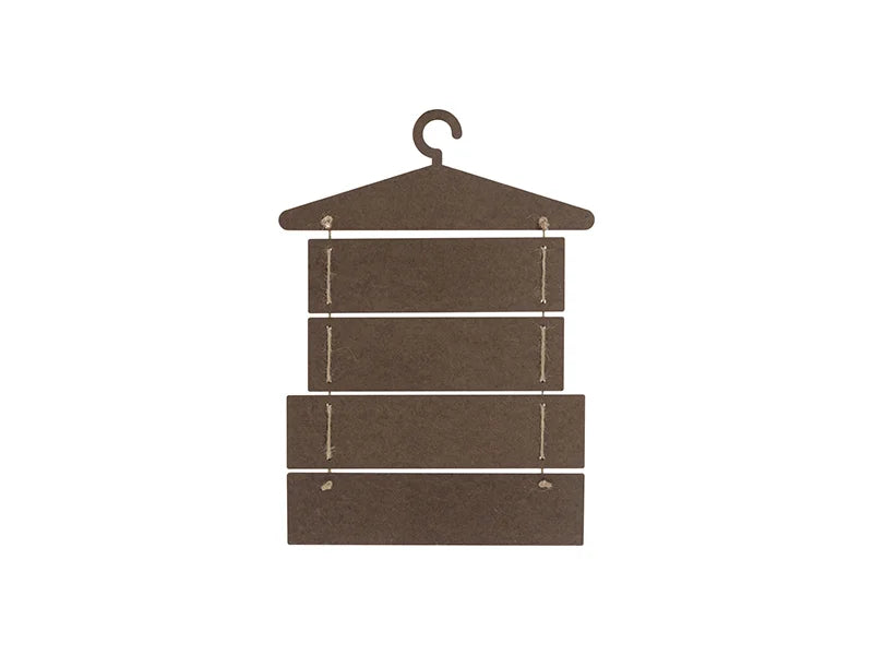 Sublimation Blanks 5 Pieces Laundry Room Hardboard Hanging Wall Signs (Hanger & Rectangle)