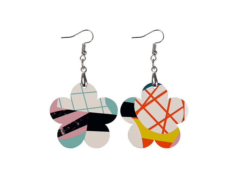 Sublimation Hardboard Earring (Flower)
