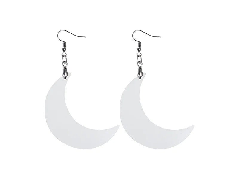 Sublimation Hardboard Earring (Moon Shape)
