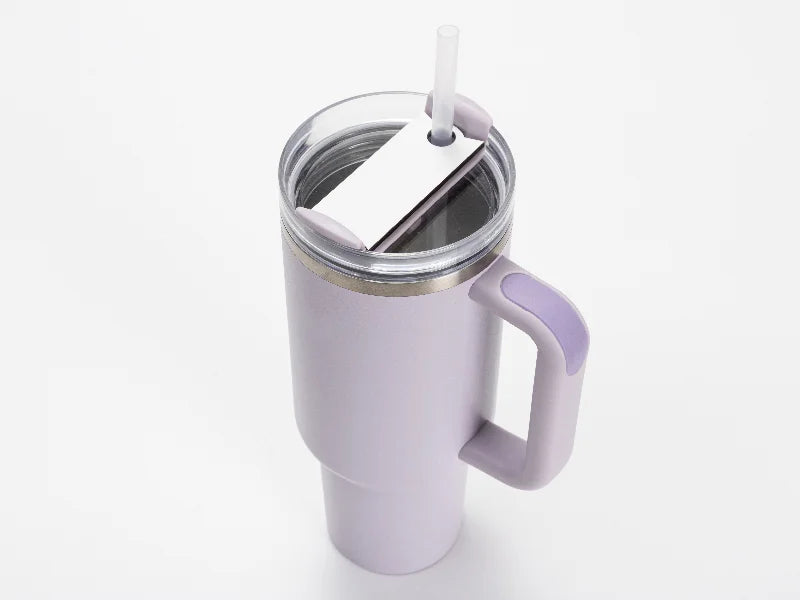 Sublimation Blanks HB Name Tag for 40oz Stanley Tumbler (3.4*8.2*0.3cm, Square Shape)