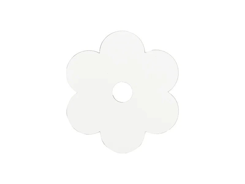 Sublimation Blanks Hardboard Name Tag (8.1*8.1*0.3cm,Peach Blossom Shape)