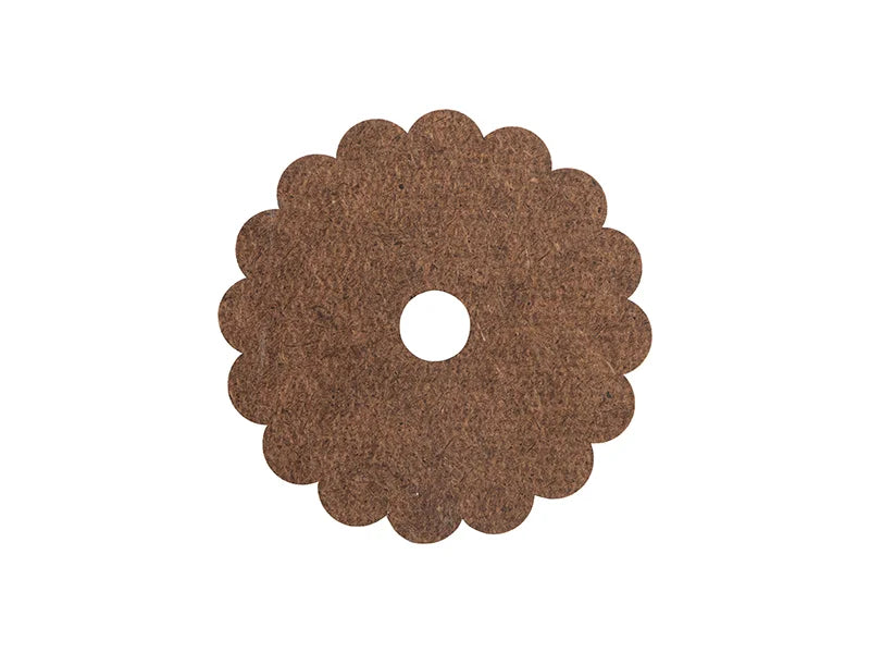 Sublimation Blanks Hardboard Name Tag (8.1*8.1*0.3cm,Gear Lace Shape)