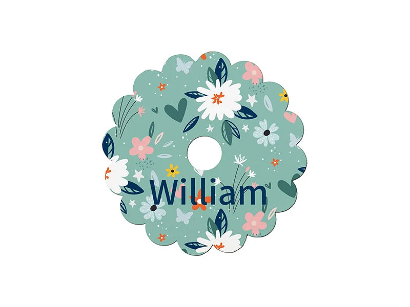 Sublimation Blanks Hardboard Name Tag (8.1*8.1*0.3cm,Gear Lace Shape)