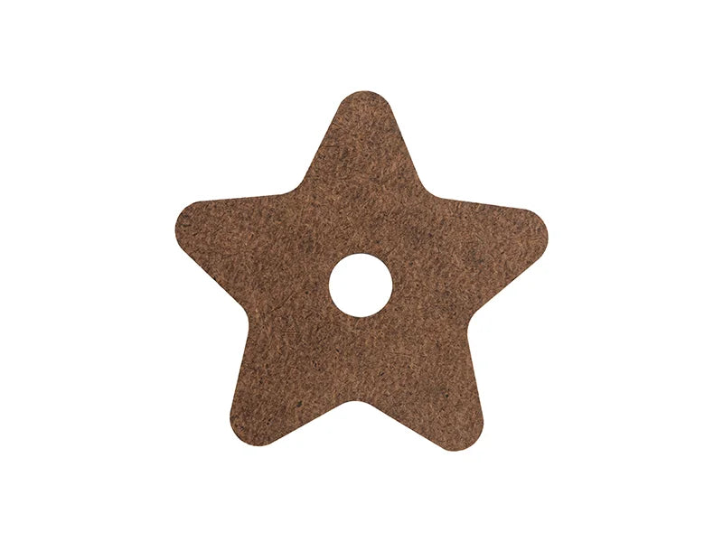 Sublimation Blanks Hardboard Name Tag (7.4*7.7*0.3cm,Star Shape)