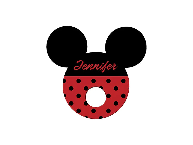 Sublimation Blanks Hardboard Name Tag (5.5*6*0.3cm,Mickey Shape)