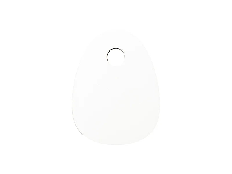 Sublimation Blanks Hardboard Name Tag (6*8*0.3cm,Egg Shape)