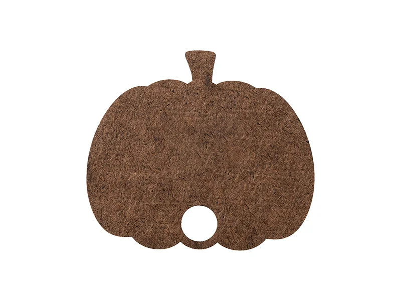 Sublimation Blanks Hardboard Name Tag (6.2*7.6*0.3cm,Pumpkin Shape)