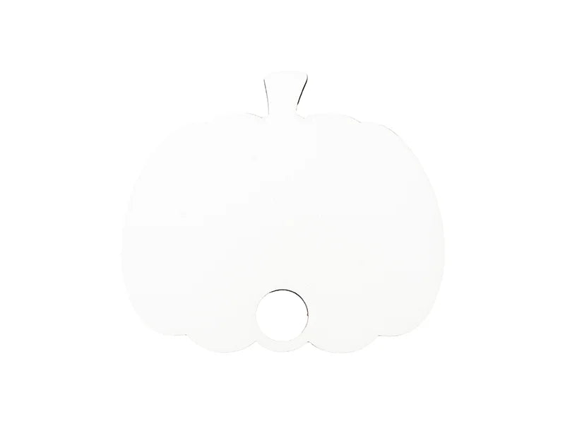 Sublimation Blanks Hardboard Name Tag (6.2*7.6*0.3cm,Pumpkin Shape)