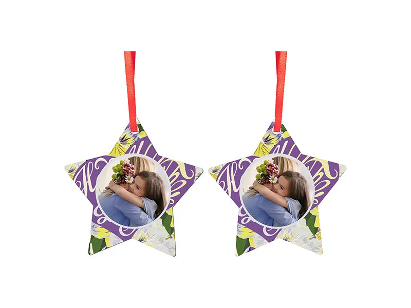 Sublimation Blanks Double-Sided MDF Ornament (Star)