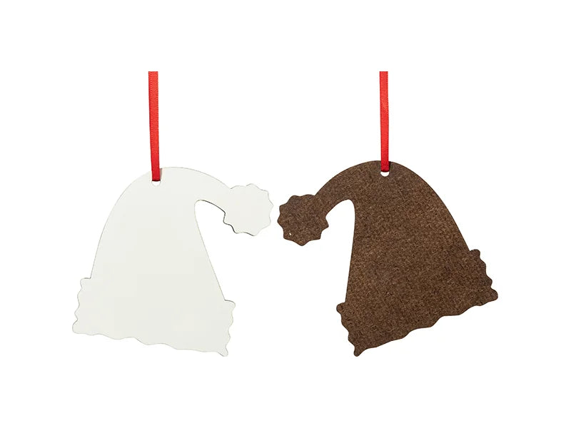 Sublimation Blanks MDF Ornament (Santa Hat)