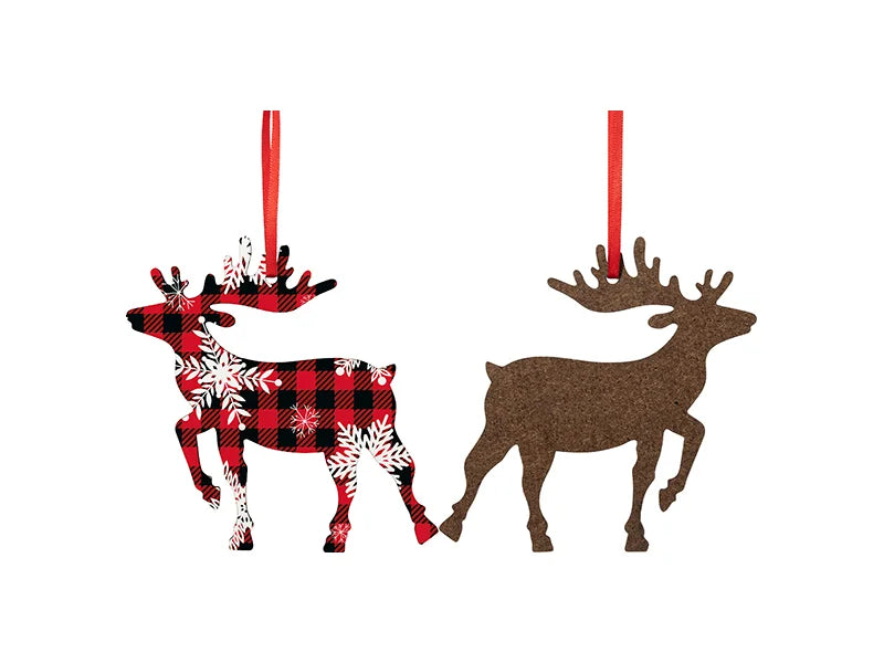 Sublimation Blanks MDF Ornament (Deer)