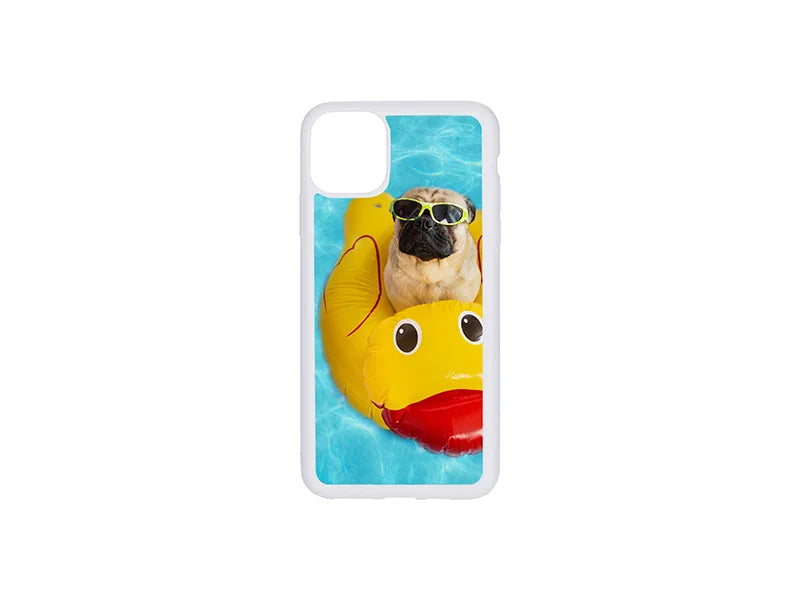 Sublimation iPhone 11 Pro Max Cover (Rubber, White)