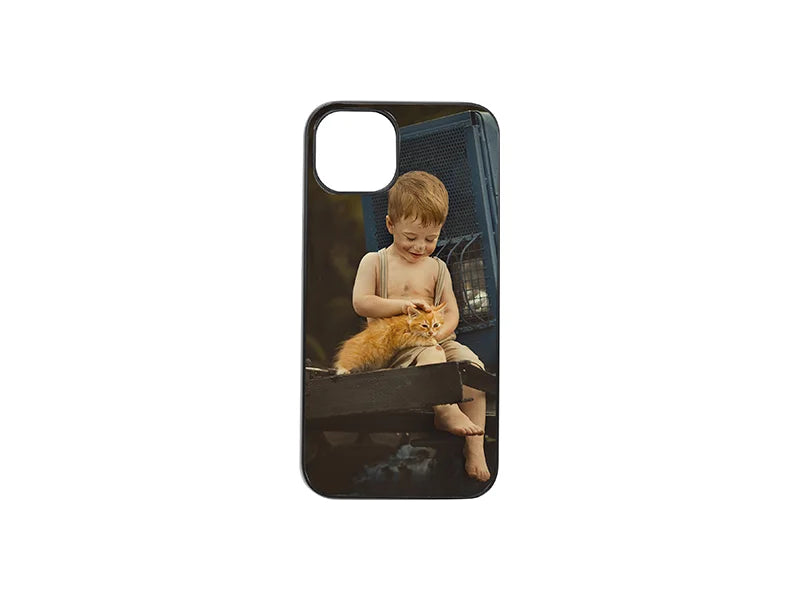 Sublimation Blanks iPhone 15 Cover with insert (Plastic, Black)