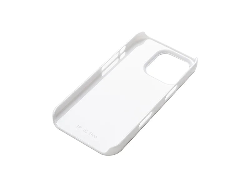 Sublimation iPhone 16 Pro Cover w/ insert (Plastic, White)