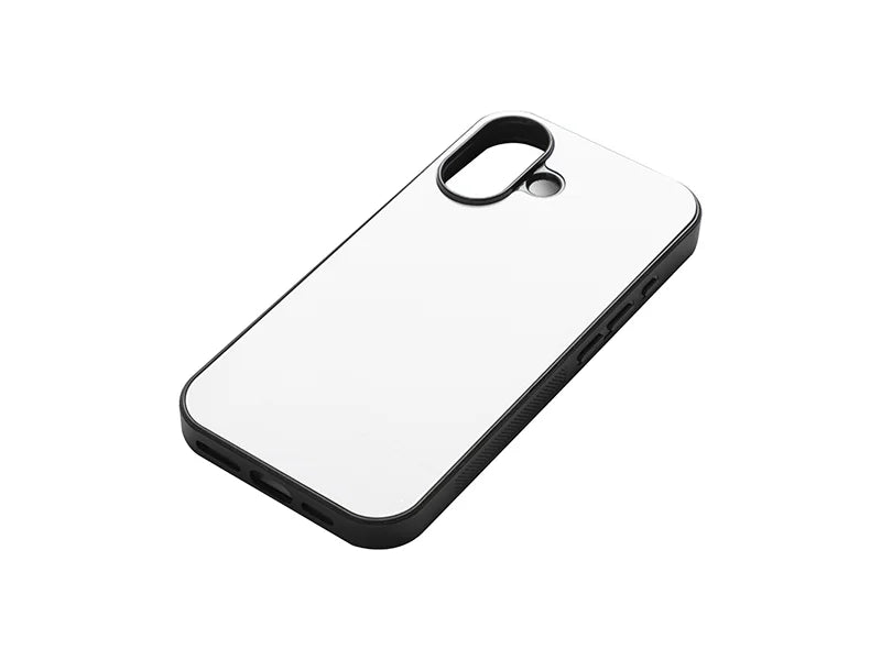 Sublimation iPhone 16 Cover w/ insert (Rubber, Black)