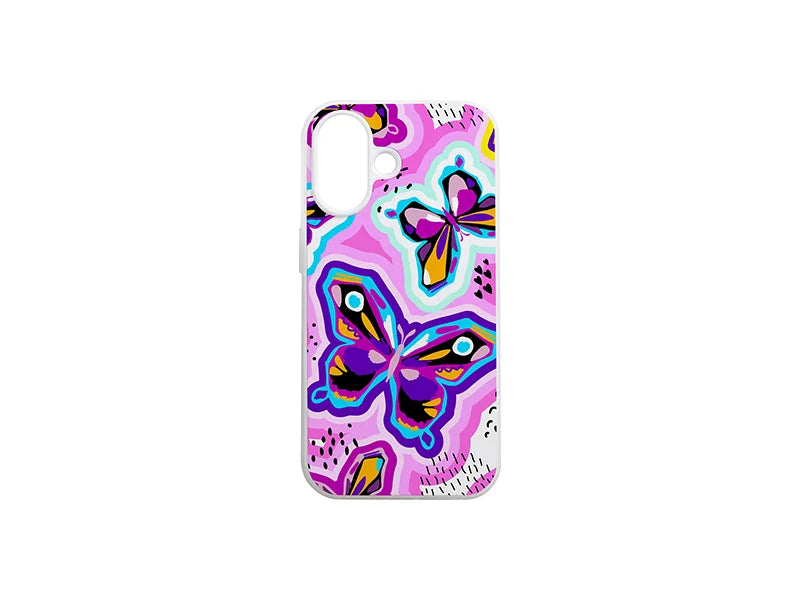 Sublimation iPhone 16 Cover w/ insert (Rubber, Clear)