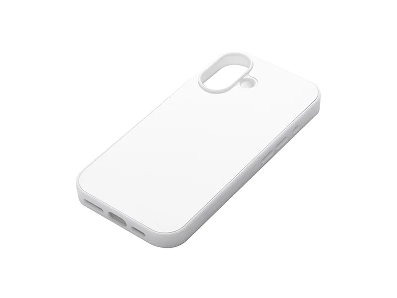 Sublimation iPhone 16 Cover w/ insert (Rubber, White)