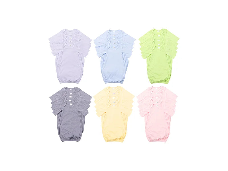 Sublimation Blank Baby Long Sleeve Nightdress (Multi-Color)