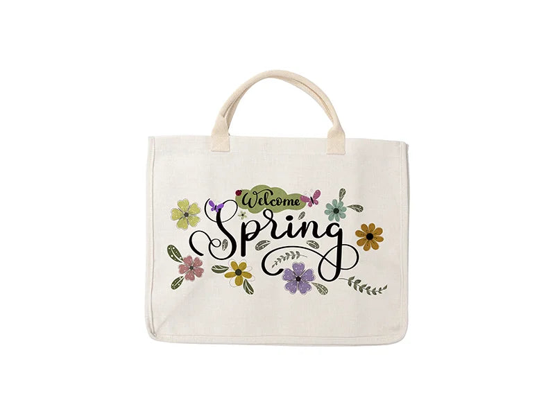 Sublimation Blanks Linen Shopping Bag (45*34*20cm)