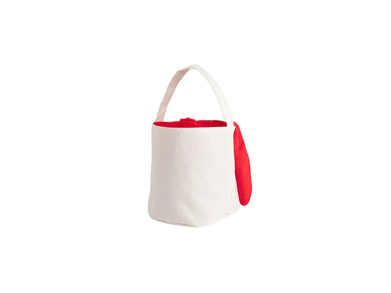 Sublimation Blanks Easter Bunny Bag(Red Ears, 23*35cm)